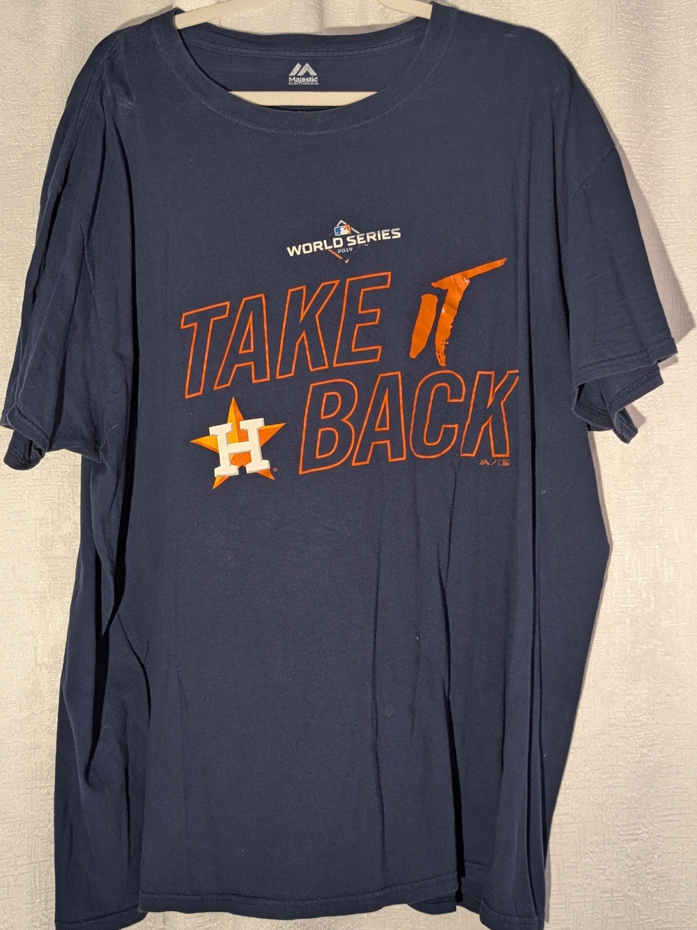 Majestic Houston Astros 'Take It Back' Navy Short Sleeve Tee 2019